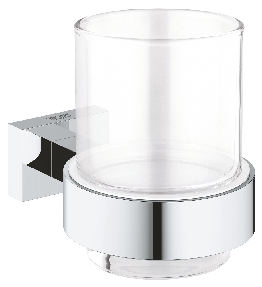 vaso de cristal con soporte