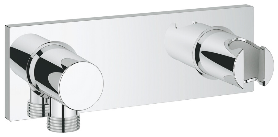 unión de ducha de pared con soporte de ducha integrado