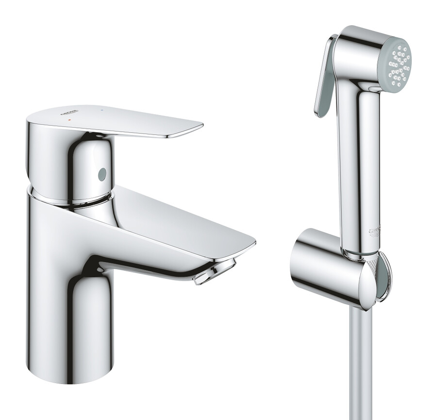 grifo de lavabo - tamaño s - con juego de ducha con gatillo