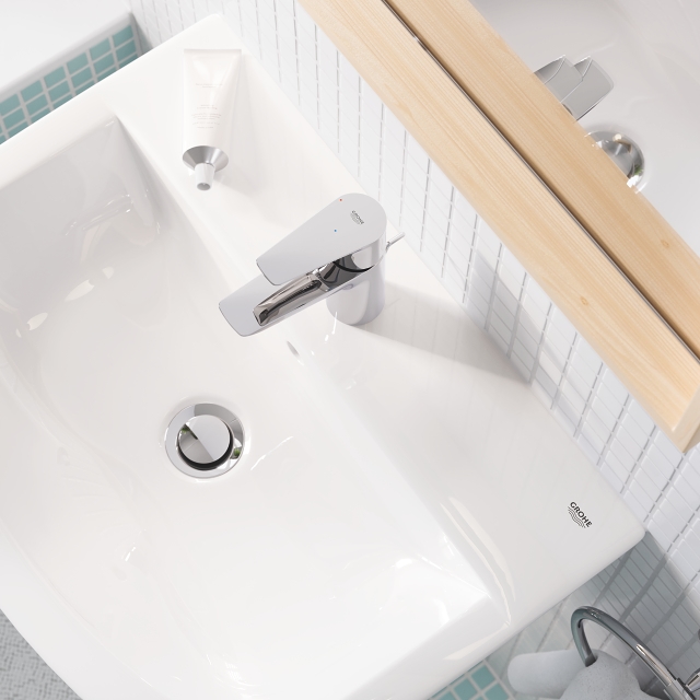 grifo de lavabo - tamaño s - juego de desagüe de plástico con apertura a presión
