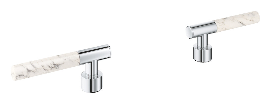 palos hechos de material caesarstone attica blanco