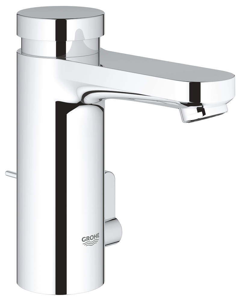 mezclador de lavabo con cierre automático dispositivo de mezcla y limitador de temperatura regulable