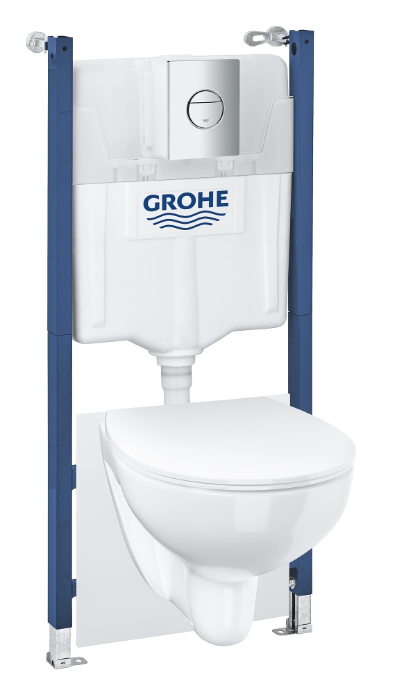 conjunto 6 en 1 para inodoro altura de instalación de 113 m con grohe fresh