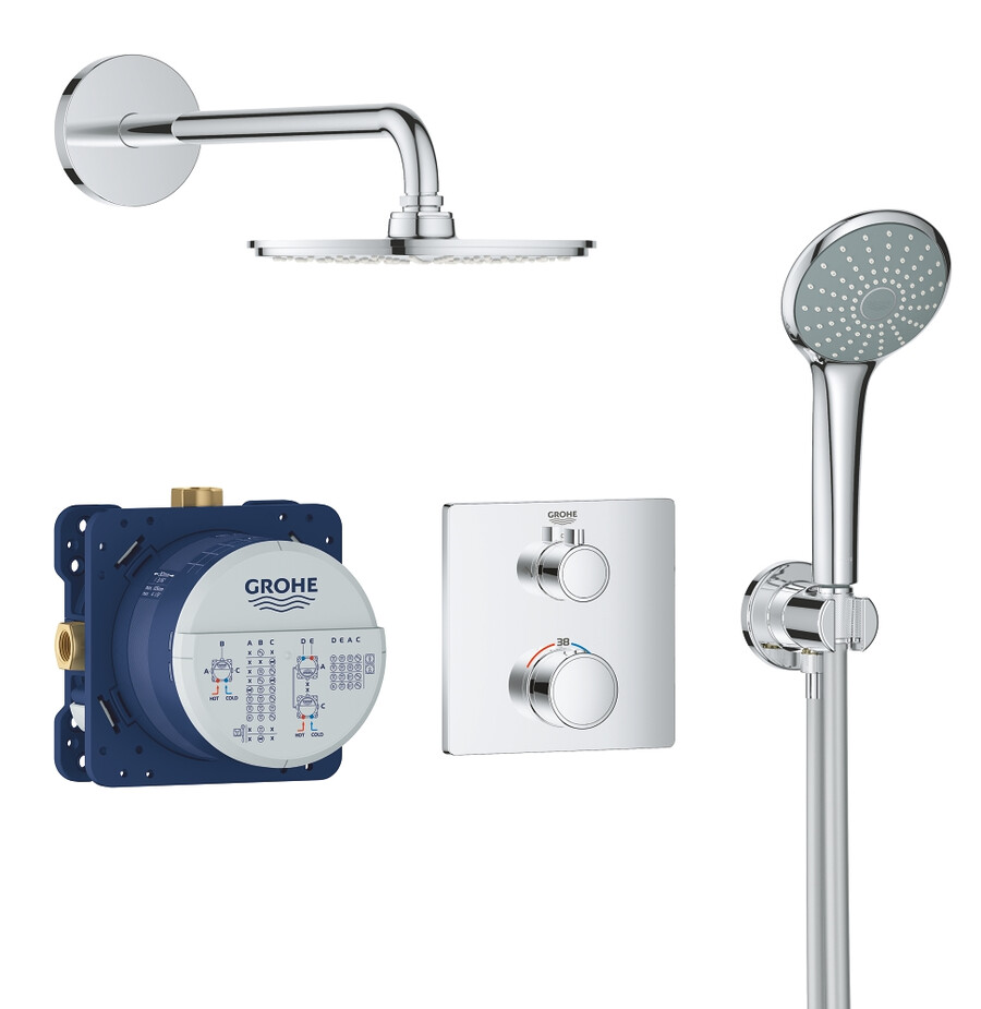 conjunto de ducha perfecto con rainshower cosmopolitan 210