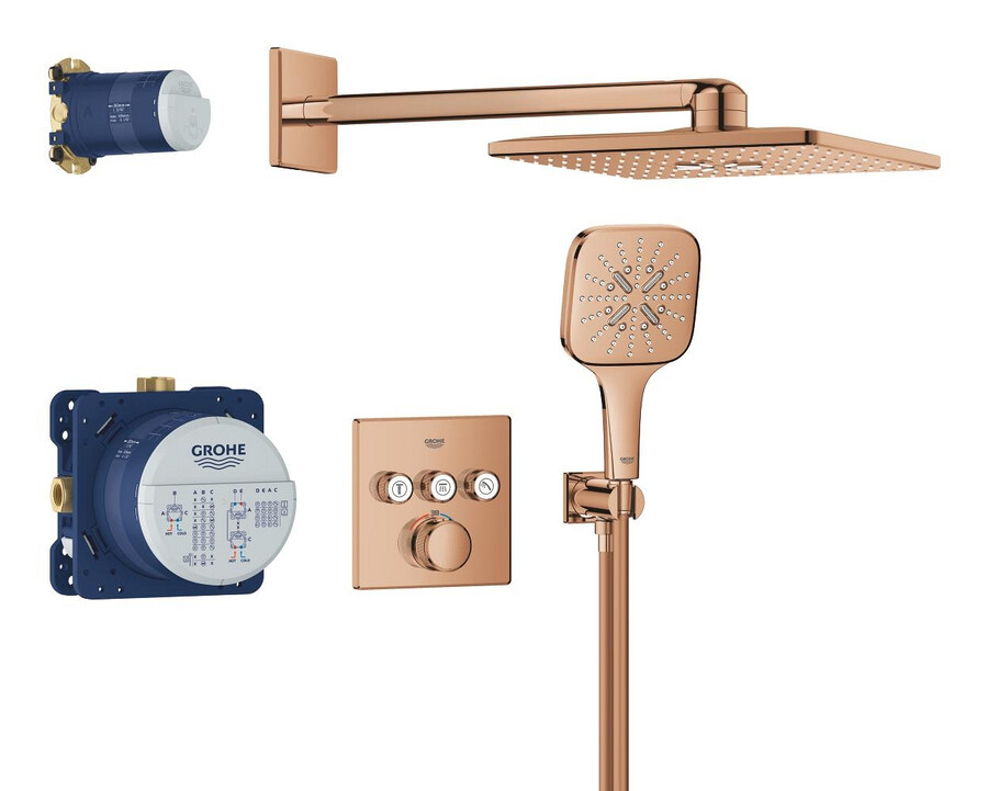 sistema de ducha empotrable con rainshower smartactive 310 cube