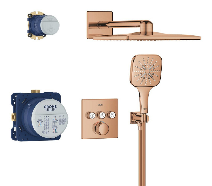 sistema de ducha empotrable con rainshower smartactive 310 cube