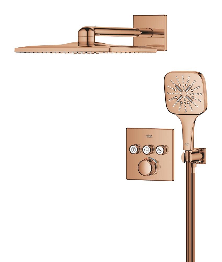 sistema de ducha empotrable con rainshower smartactive 310 cube