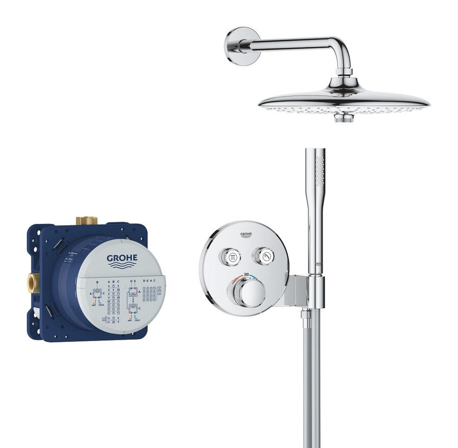 sistema de ducha empotrable con euphoria 260