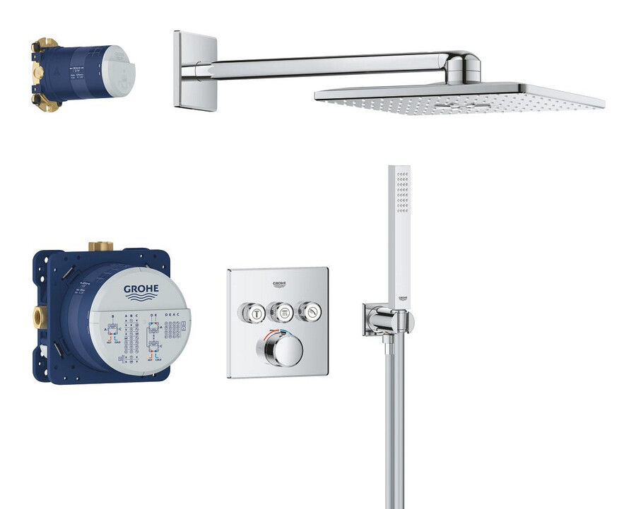 sistema de ducha empotrable con rainshower smartactive 310 cube