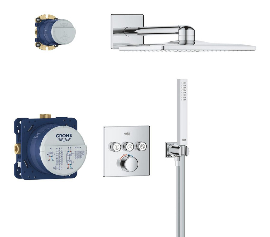 sistema de ducha empotrable con rainshower smartactive 310 cube