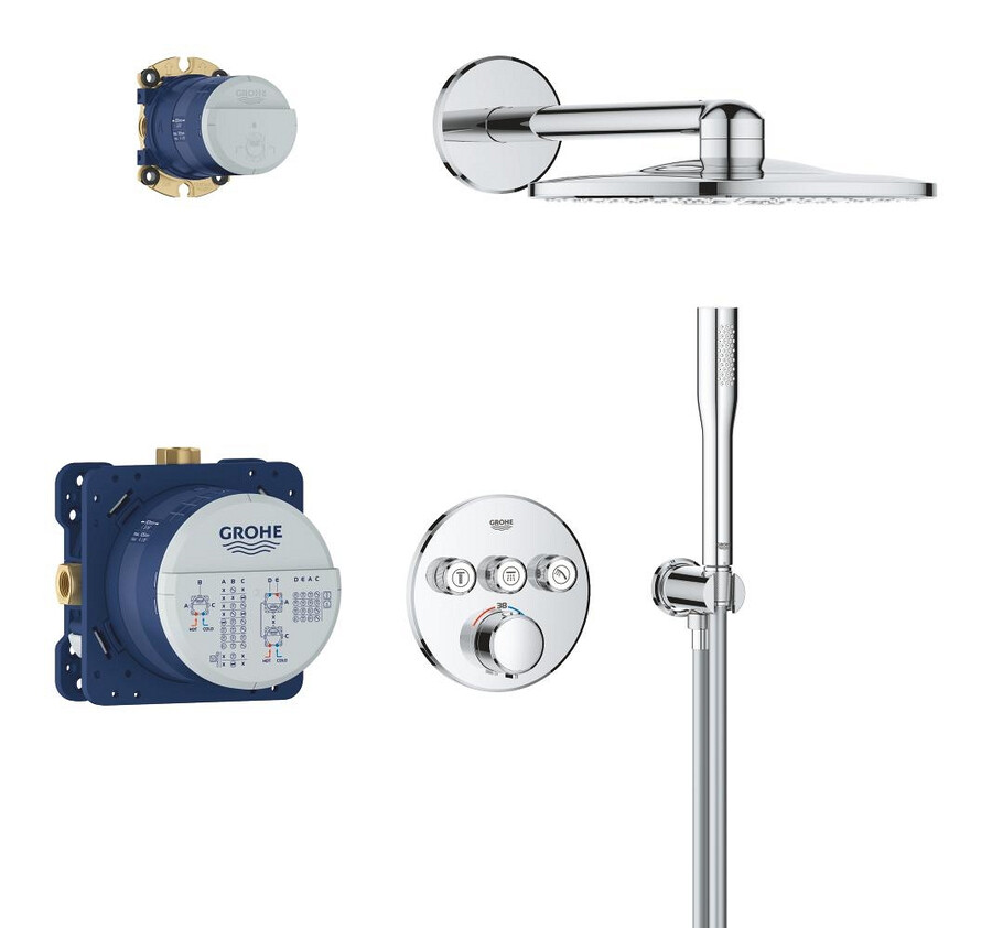 sistema de ducha empotrado con vitalio smartactive 310