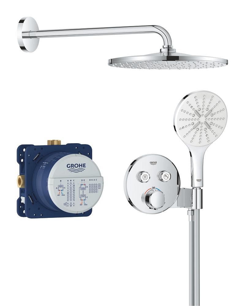 sistema de ducha empotrable con vitalio rain mono 310