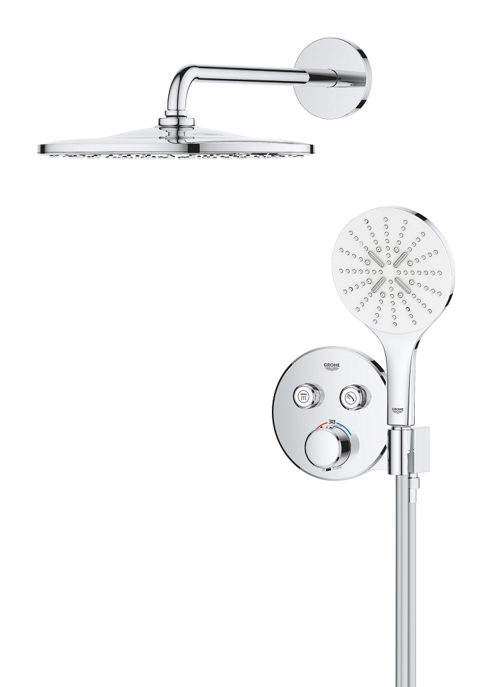 sistema de ducha empotrable con vitalio rain mono 310
