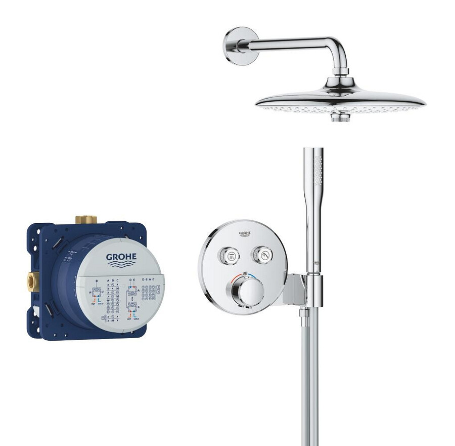 sistema de ducha empotrable con vitalio joy 260