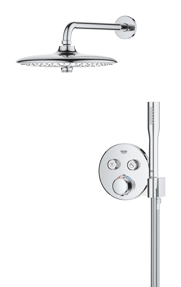 sistema de ducha empotrable con vitalio joy 260
