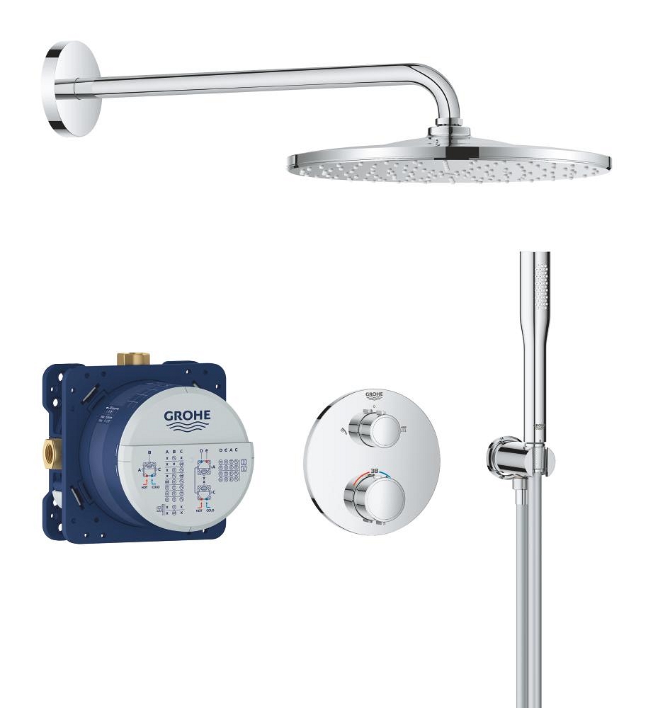 sistema de ducha empotrable con vitalio rain mono 310