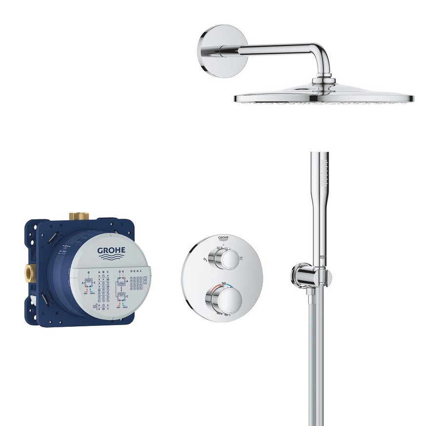 sistema de ducha empotrable con vitalio rain mono 310
