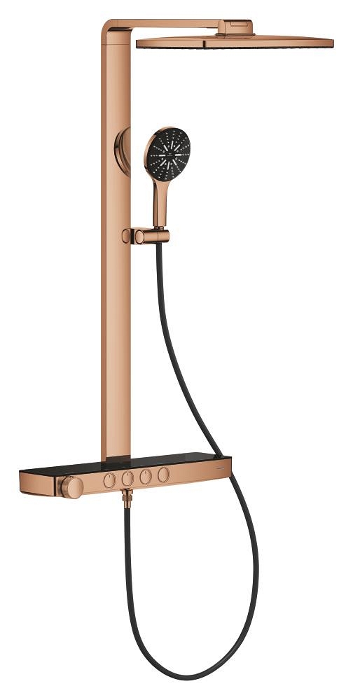 sistema de ducha con termostato para montaje en pared