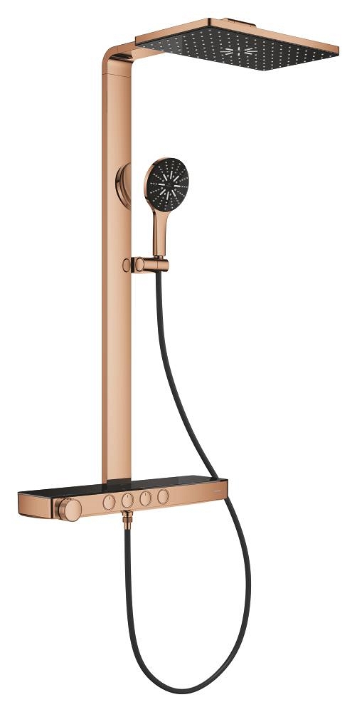 sistema de ducha con termostato para montaje en pared