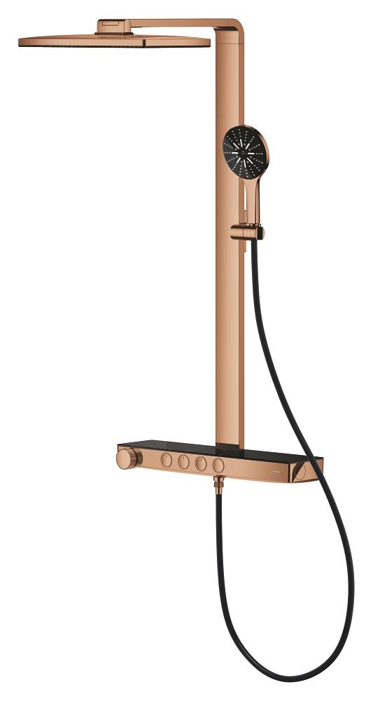 sistema de ducha con termostato para montaje en pared