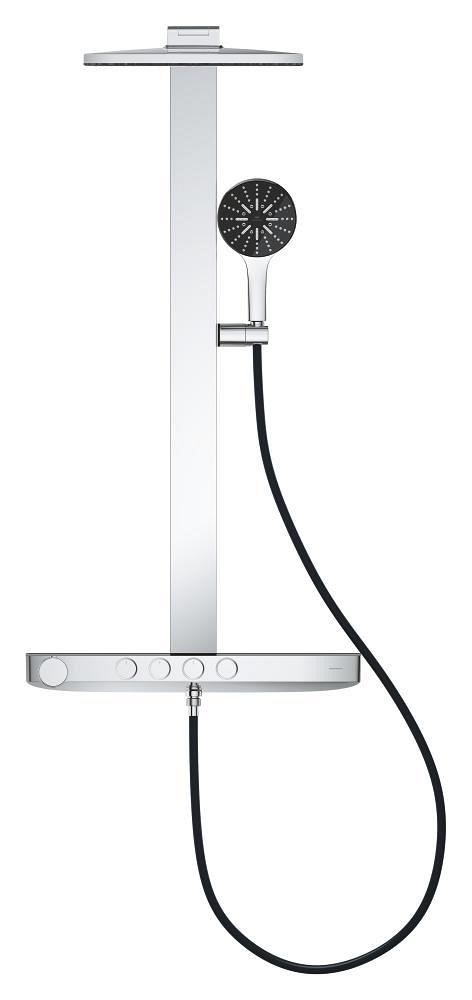 sistema de ducha con termostato para montaje en pared