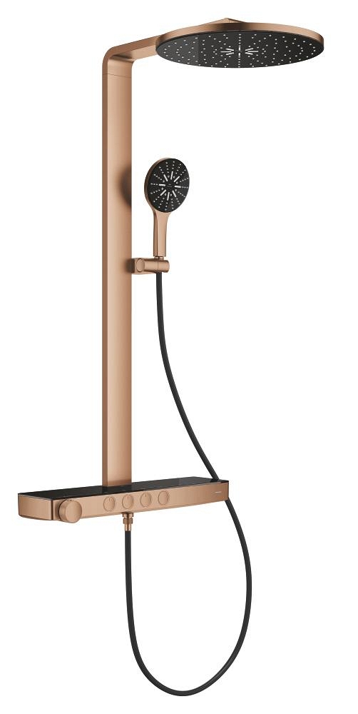 sistema de ducha con termostato para montaje en pared