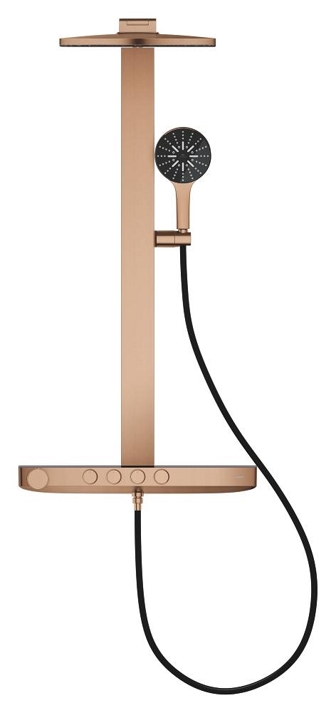 sistema de ducha con termostato para montaje en pared