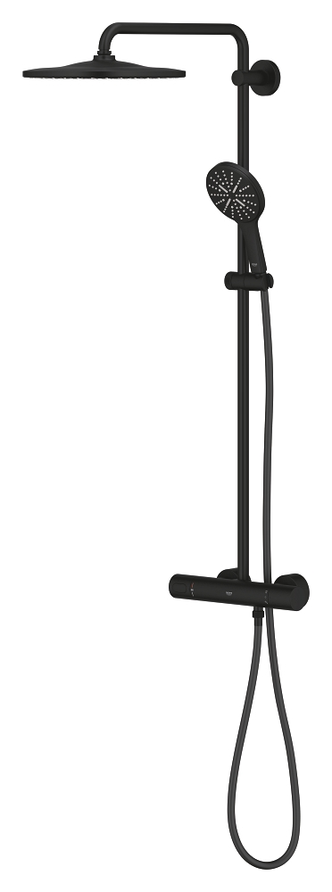 sistema de ducha con termostato para montaje en pared