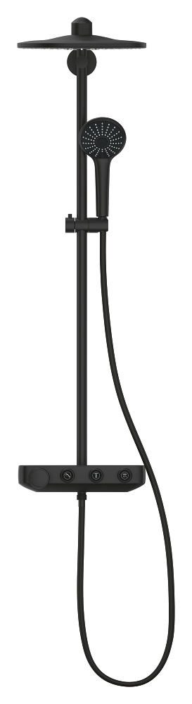 sistema de ducha con termostato para montaje en pared