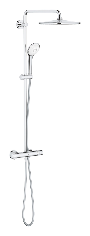 sistema de ducha con termostato - ducha de techo de 310 mm - chorro purerain