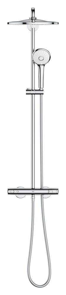 sistema de ducha con termostato - ducha de techo de 310 mm - chorro purerain