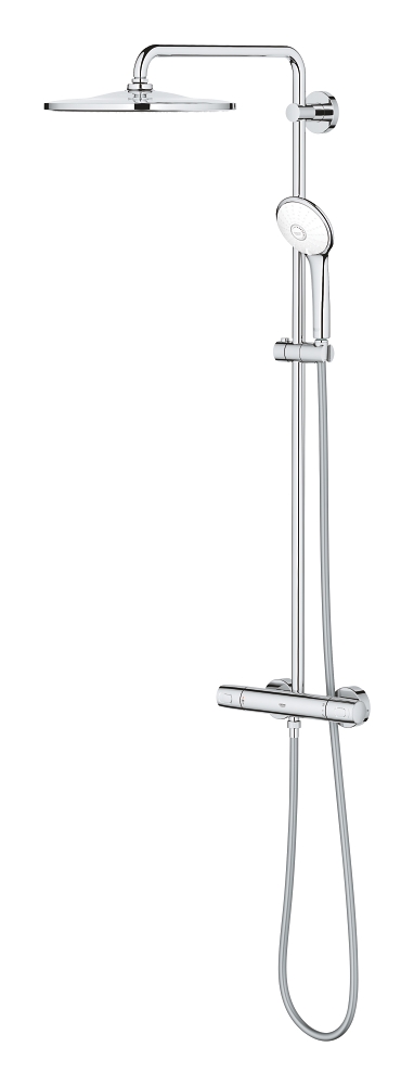 sistema de ducha con termostato - ducha de techo de 310 mm - chorro purerain