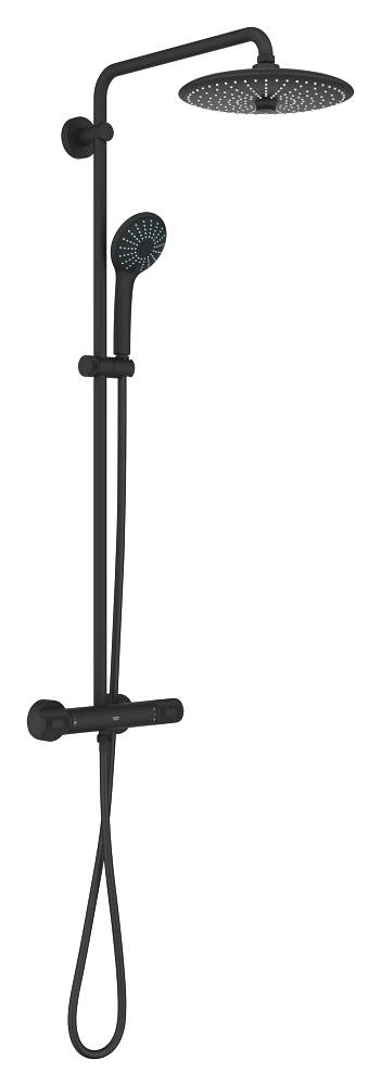 sistema de ducha con mezclador termostático para montaje en pared