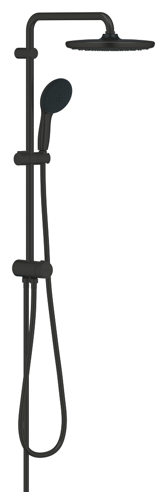 sistema de ducha con desviador - distancia entre desviador y soporte superior 620 mm
