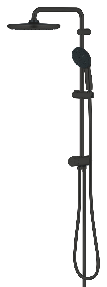 sistema de ducha con desviador - distancia entre desviador y soporte superior 620 mm