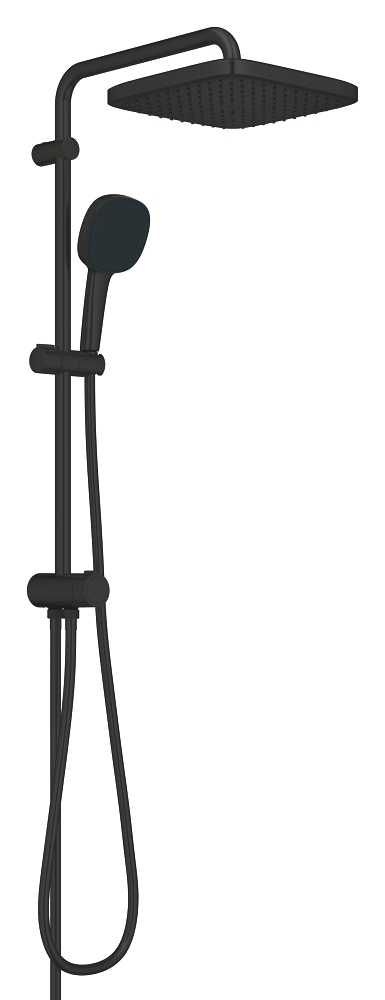 sistema de ducha con desviador - distancia entre desviador y soporte superior 620 mm
