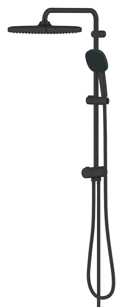 sistema de ducha con desviador - distancia entre desviador y soporte superior 620 mm