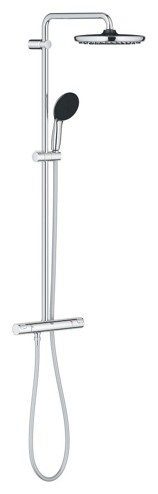 sistema de ducha con termostato 160 cc para montaje en pared