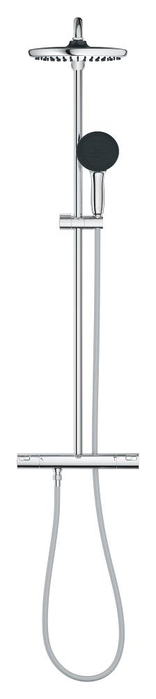 sistema de ducha con termostato 160 cc para montaje en pared