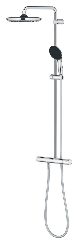 sistema de ducha con termostato 160 cc para montaje en pared