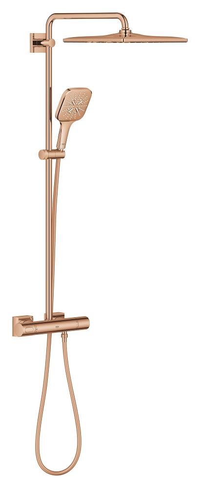 sistema de ducha con termostato para montaje en pared