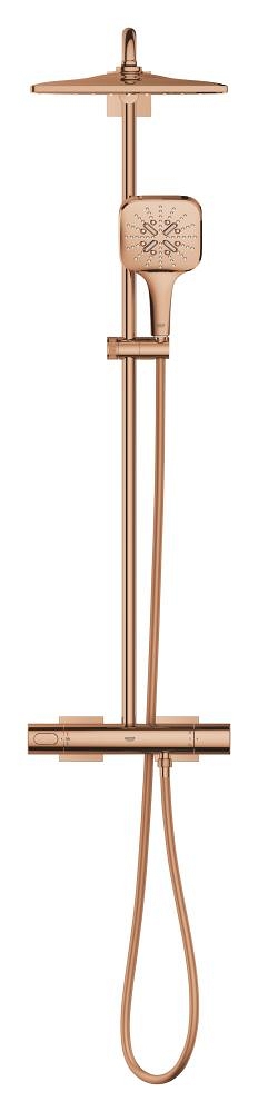 sistema de ducha con termostato para montaje en pared