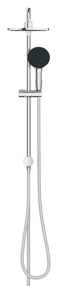 sistema de ducha flexible con desviador para montaje en pared