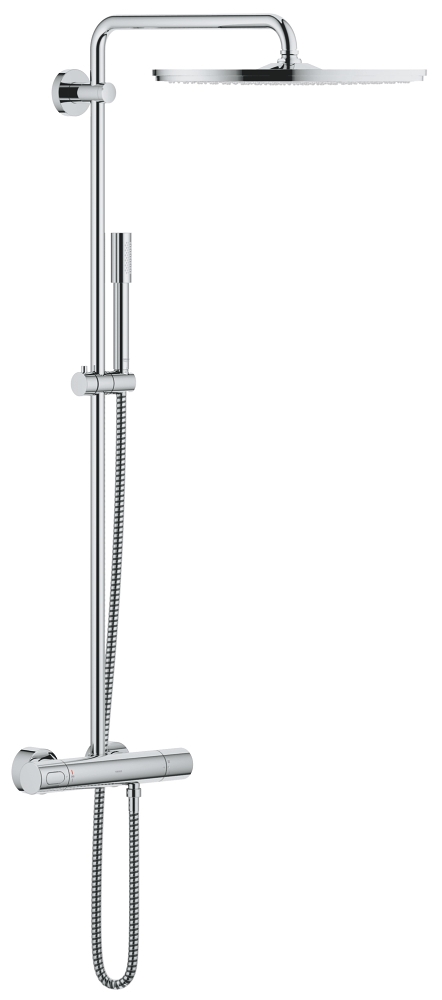sistema de ducha con termostato para montaje en pared