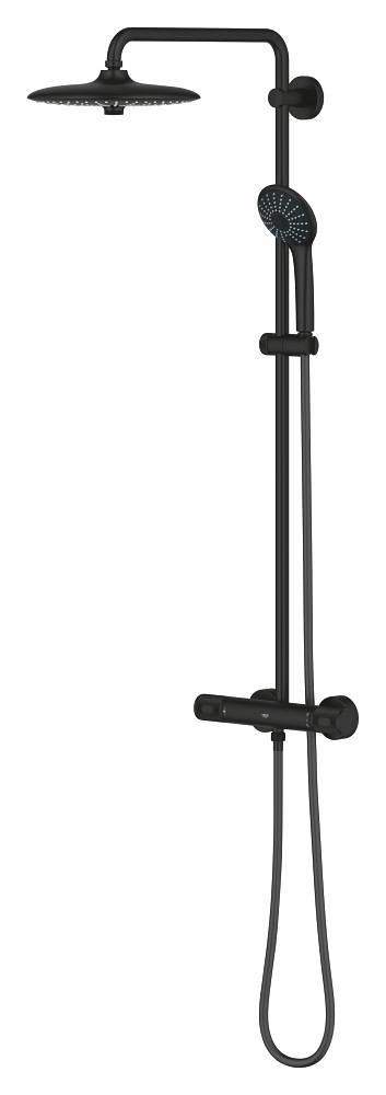 sistema de ducha con mezclador termostático para montaje en pared