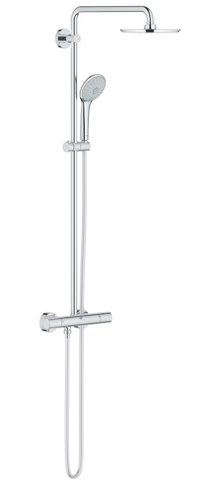 sistema de ducha con termostato para montaje en pared
