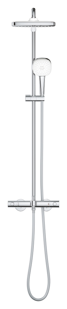 sistema de ducha con termostato de baño para montaje en pared